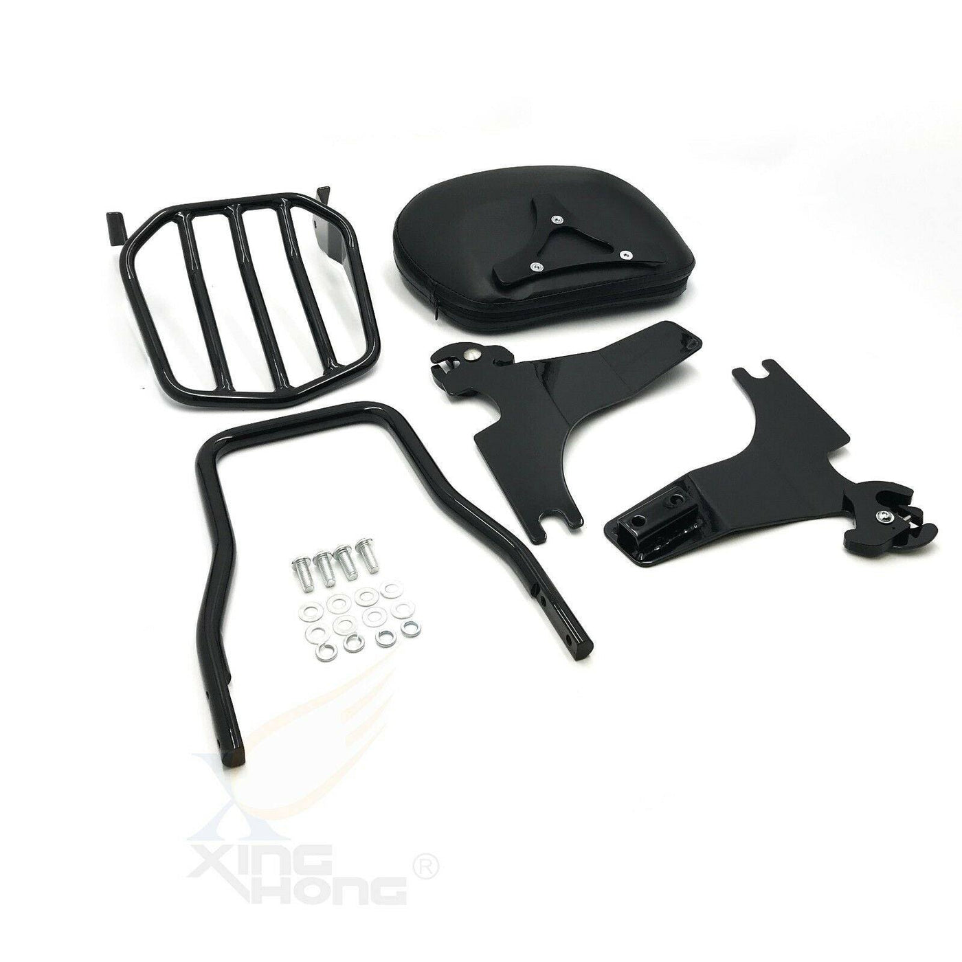 Sissy Bar Backrest Luggage Rack For Harley Sportster XL883 XL1200 04-17 - Moto Life Products
