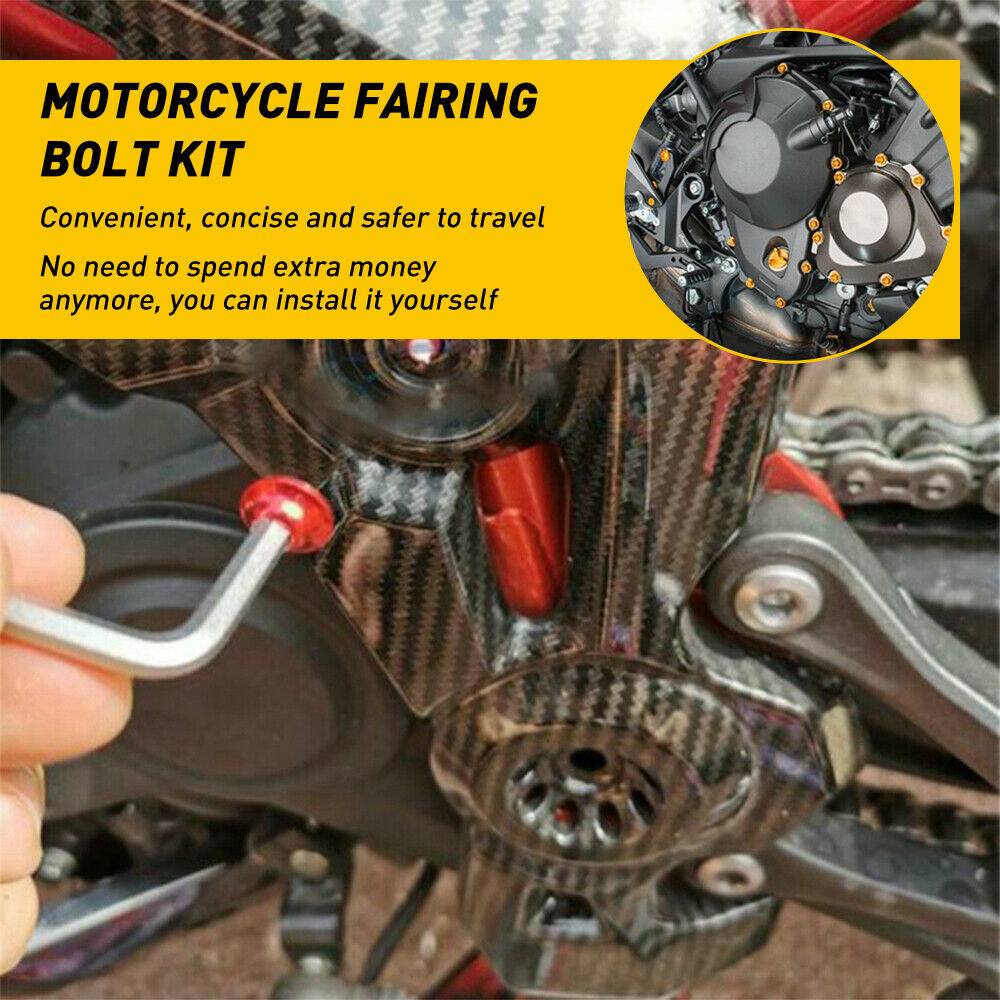 Complete Fairing Bolt Kit Bodywork Screws Fit For Honda Kawasaki Suzuki - Moto Life Products