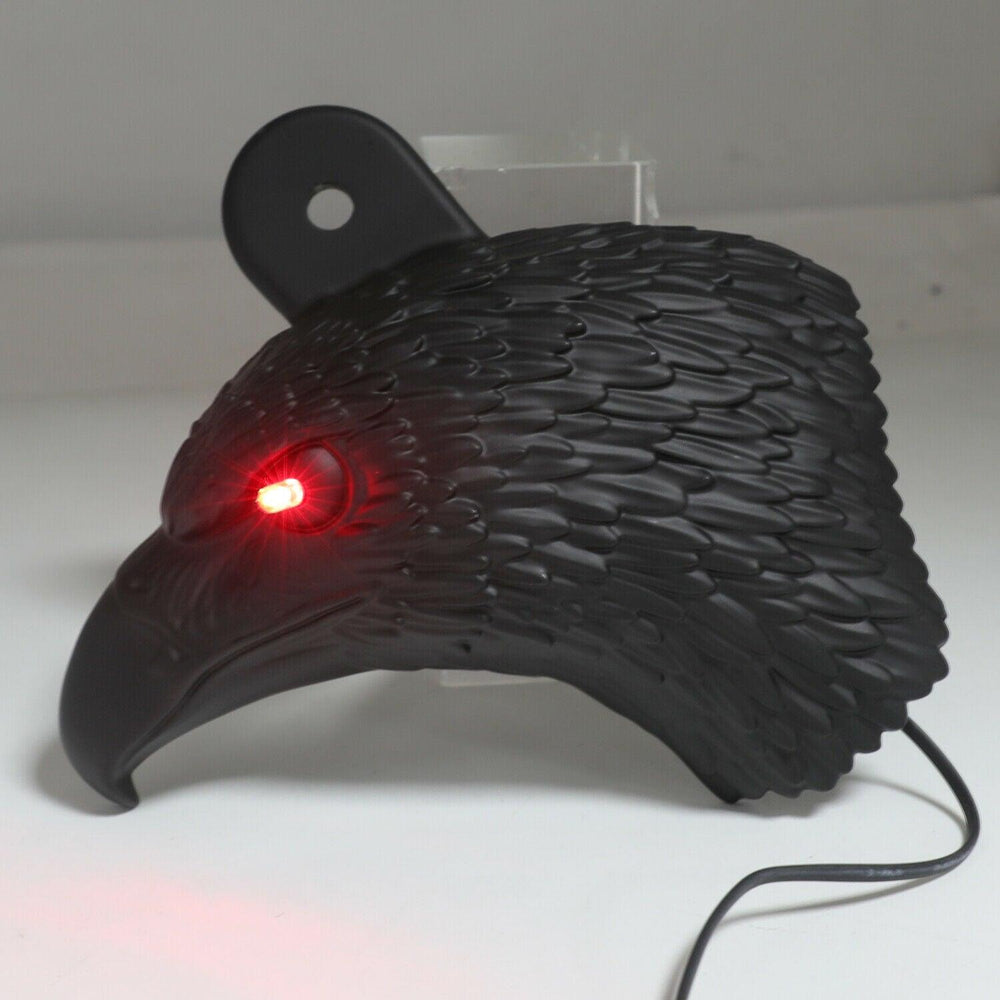 Gloss Black Skull Bell Mount For Motorcycles - Fits Harley Davidson Road King Street Glide & All Bikes
