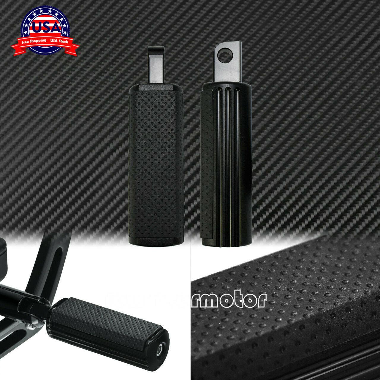 Matte Black Defiance Foot Peg Male Footrests Fit For Harley Touring Softail XL - Moto Life Products