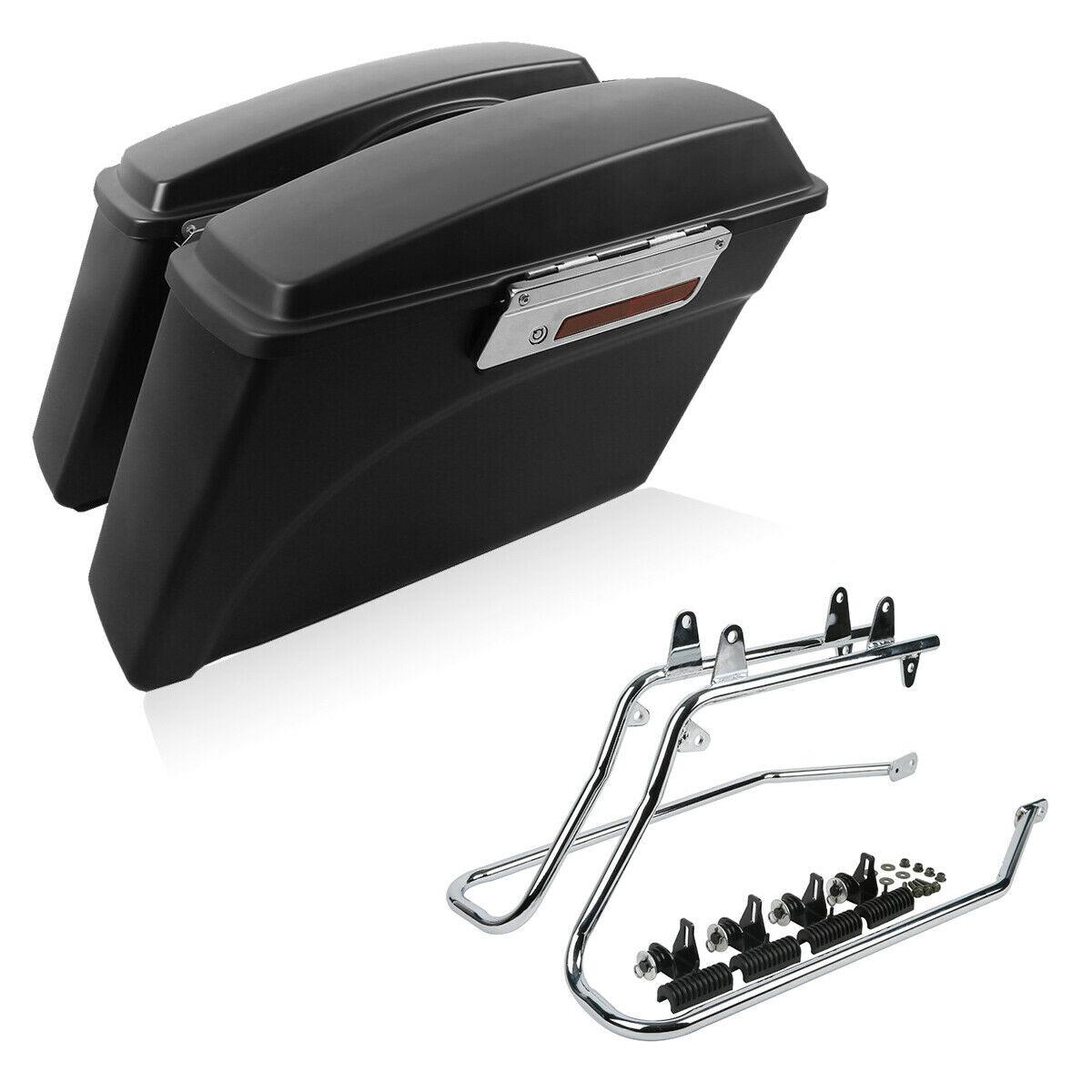 Hard Saddlebags Conversion Bracket Fit for Harley Softail Fatboy 1984-2017 2016 - Moto Life Products