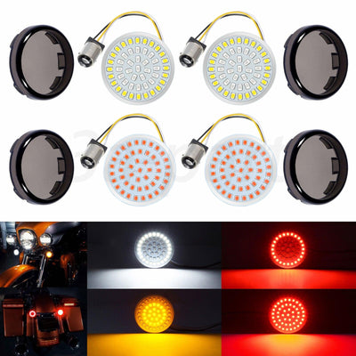 1157 LED Turn Signal Brake Light SMD Smoke Lens Fit for Harley Road Street Glide - Moto Life Products