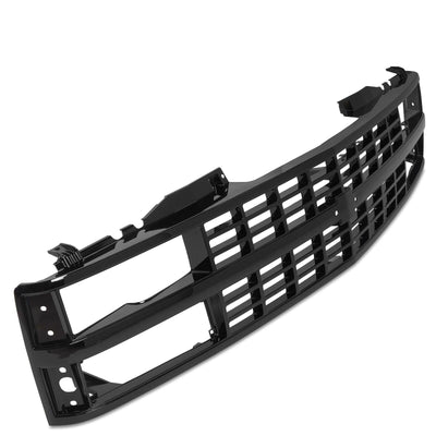Glossy Black Painted Front Grille For 1988-93 Chevrolet C1500 K1500 89 90 91 92 - Moto Life Products