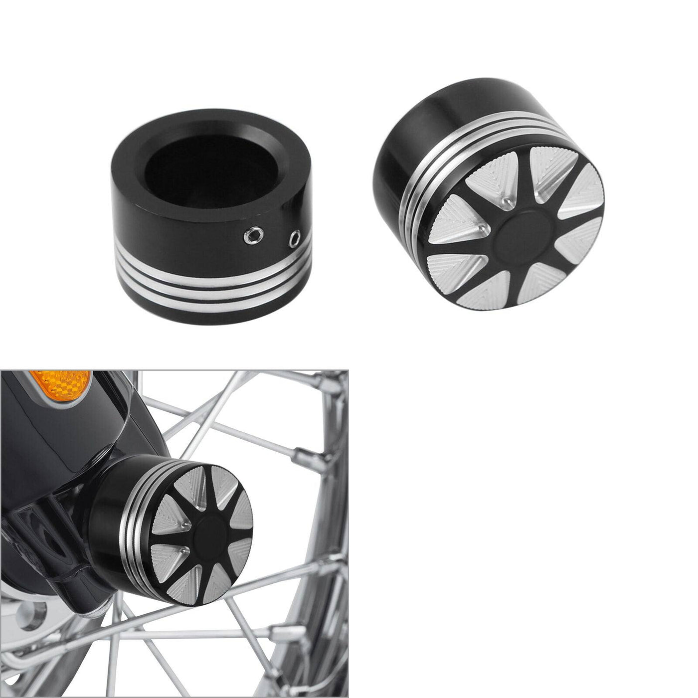 Front Axle Nut Cover Bolt Fit For Harley Touring Road King Electra Road Glide - Moto Life Products