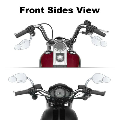 Chrome 8mm Rear View Side Mirrors For Harley Road King Touring XL 883 Sportster - Moto Life Products