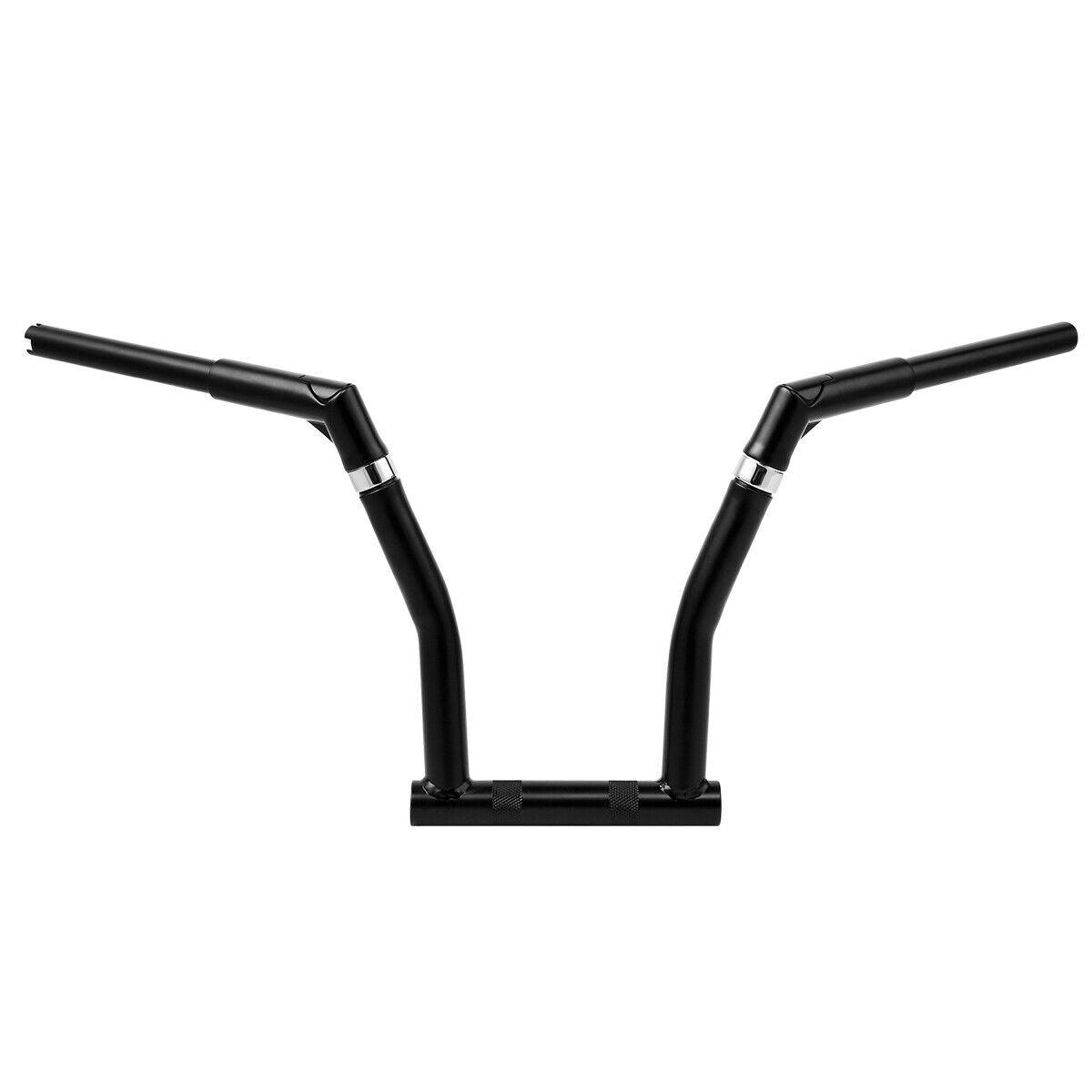 Black 12" Rise 1-1/4" Handlebar Ape Hanger Bar Fit For Harley Softail 2000-2017 - Moto Life Products