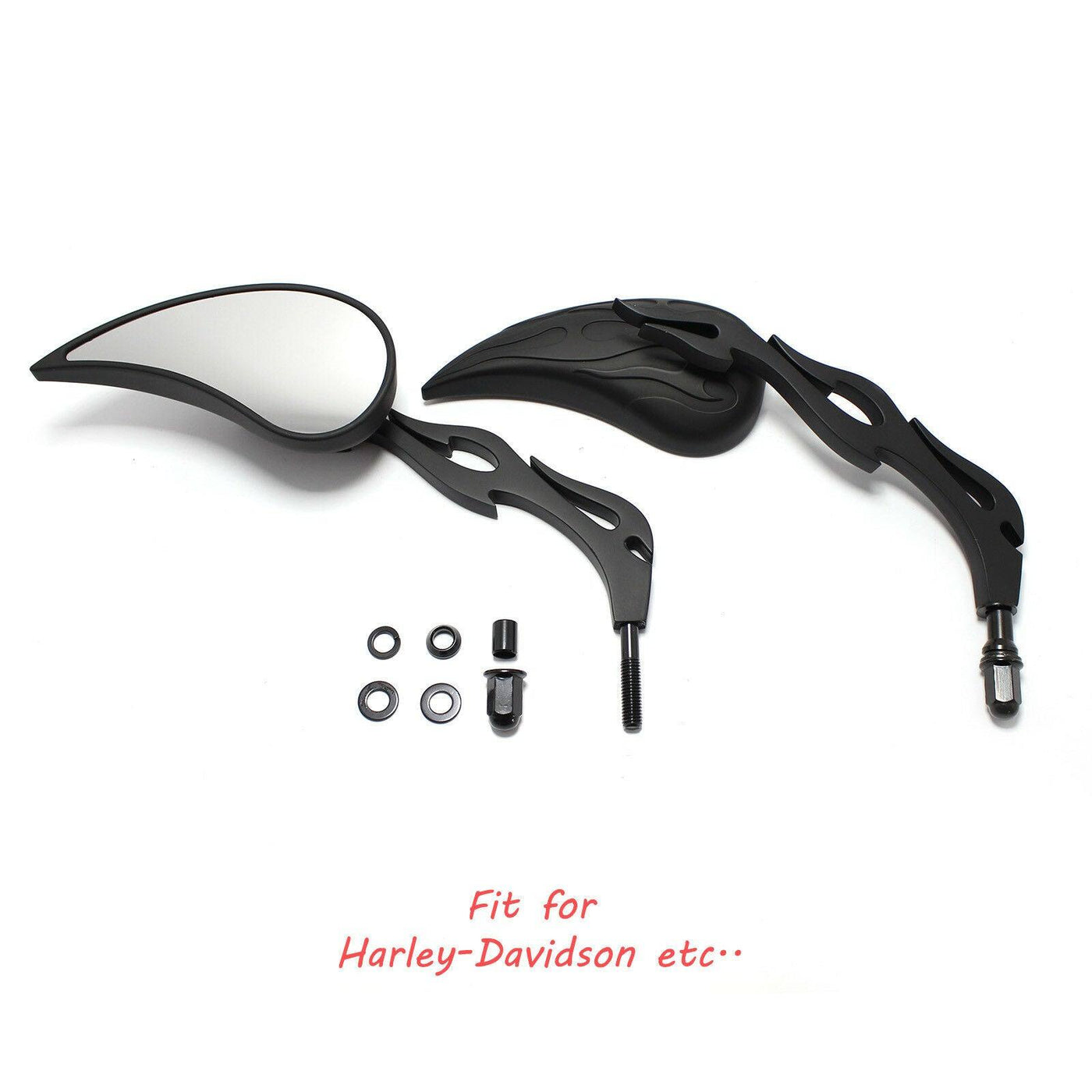 For Harley Davidson Street Glide FXDB EFI FXDBI TEARDROP CUSTOM REARVIEW MIRRORS - Moto Life Products