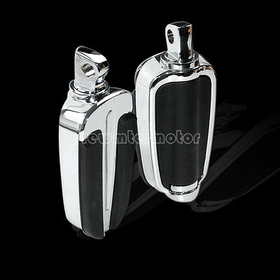 2X Motorcycle Chrome Footpegs Male Mount Foot Pegs Fit For Harley Touring Dyna - Moto Life Products