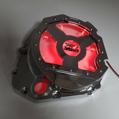 Red LED See through Engine Clutch cover for Suzuki GSXR 01-08 GSXS1000 16-20 - Moto Life Products