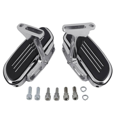 Rider & Passenger Footboard FootPegs Mount Fit For Harley Touring 1993-Up Chrome - Moto Life Products