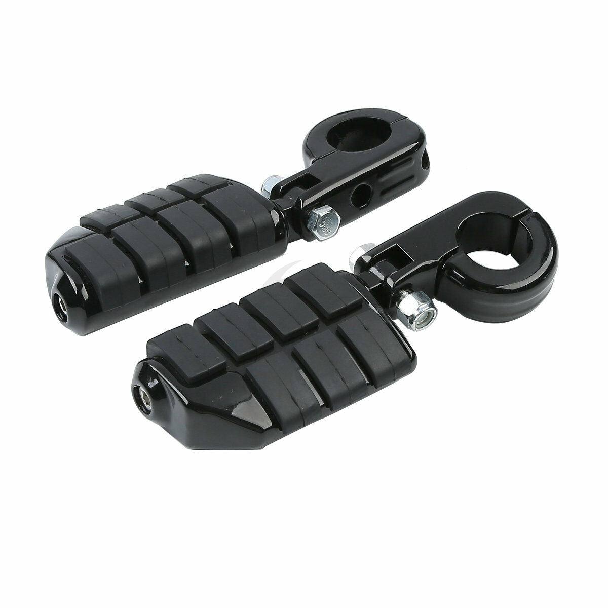 Universal 1.25" Highway Bar Foot Pegs Footrest W/ Mount For Harley Honda Yamaha - Moto Life Products