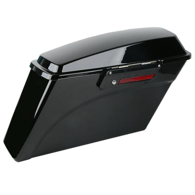 Saddlebag w/ Black Lid Latch Fit For Harley Road King Street Electra Glide 94-13 - Moto Life Products