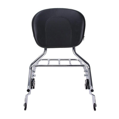 Backrest Sissy Bar w/ Rack For Harley Touring Road King Street Glide 2009-2022 - Moto Life Products