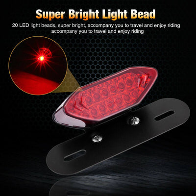 Universal Motorcycle LED Turn Signals Brake Integrated License Plate Tail Light - Moto Life Products