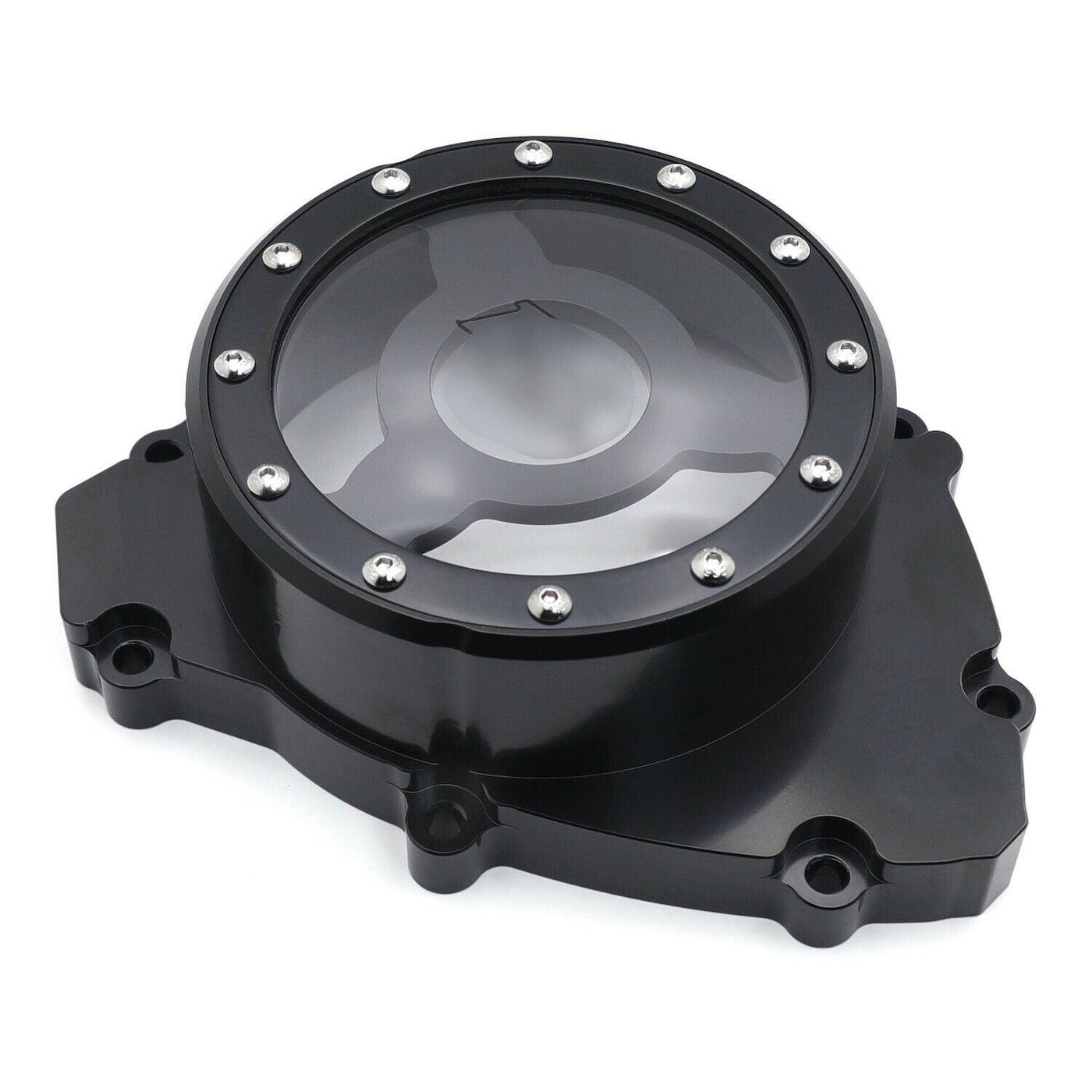 Left Stator Engine Cover For Yamaha YZF R1 2009-2014 Black Clear Crankcase Case - Moto Life Products