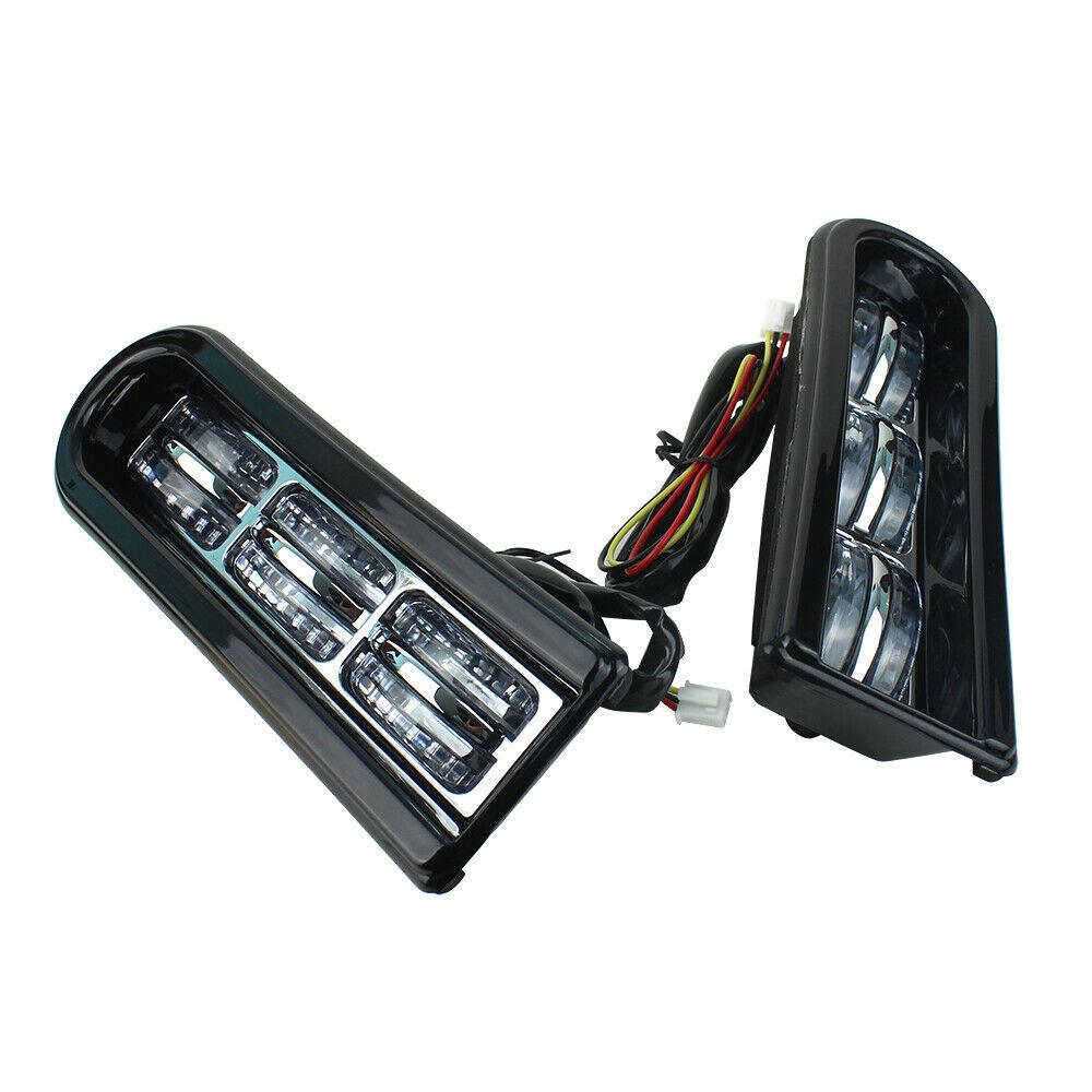 For Electra Glide Road King Pair LED Brake Lights Fender Lamps Saddlebag Light - Moto Life Products