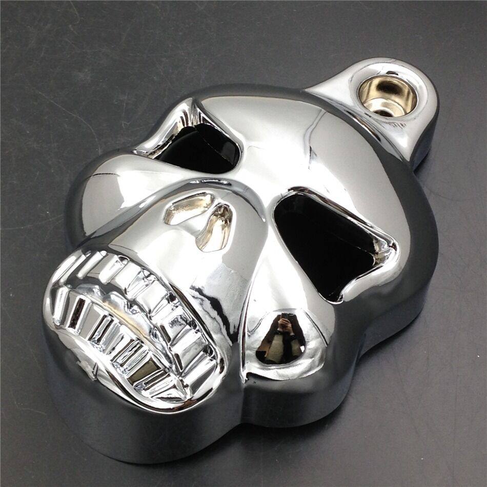 Skull Horn Cover Cowbell For Harley Dyna Sportster Softail V-Rod Glide Big Twins - Moto Life Products
