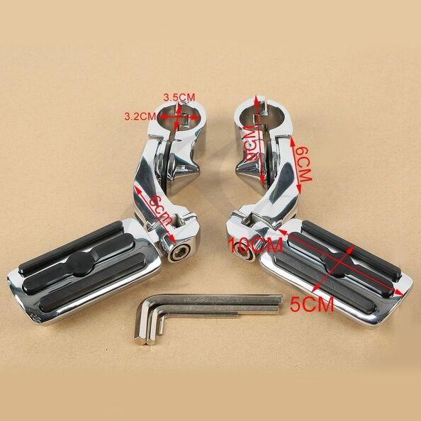1.25" Highway Foot Pegs Pedals Fit For Harley Touring Road King Street Glide - Moto Life Products