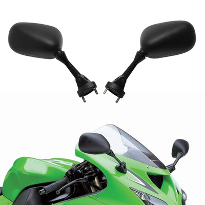 Pair Rear View Mirrors Fit For Kawasaki Ninja ZX 10R 6R ZX-10R ZX6R 05-08 06 07 - Moto Life Products