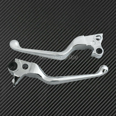 Chrome Brake Clutch Levers Fit For Harley Sportster Softail Dyna Touring 96-07 - Moto Life Products