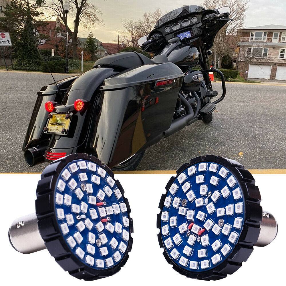 Red LED Turn Signals Brake Light 1157 For Harley Davidson Street Glide Special - Moto Life Products
