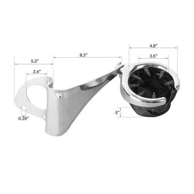 Rear Passenger Drink Cup Holder Fit For Harley Electra Glide Ultra Limited 14-22 - Moto Life Products