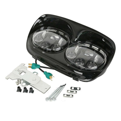 5.75" Dual LED Projector Headlight Lamp Fit For Harley Road Glide FLTR 1998-2013 - Moto Life Products