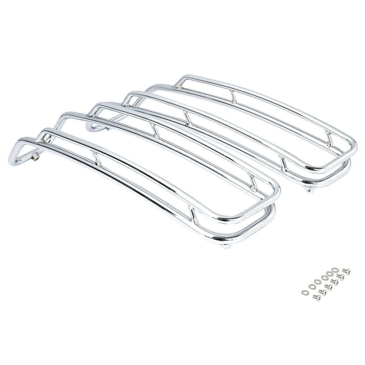 Chrome Saddlebags Lid Top Rail Guards Fit For Harley Electra Road Glide 14-22 18 - Moto Life Products