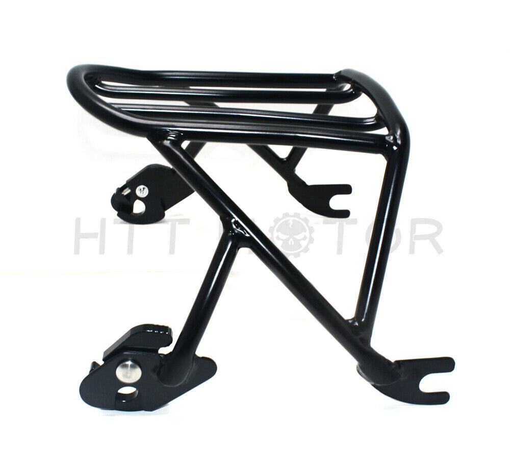 Black Luggage Rack Solo Seat for Harley Davidson Sportster XL883 1200 2004-2018 - Moto Life Products