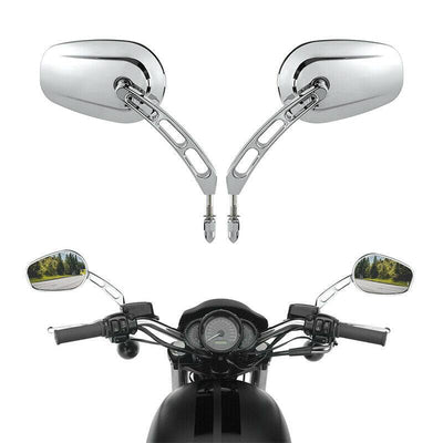 Rear View Mirrors For Harley Touring Road King Sportster XL Softail Fatboy Dyna - Moto Life Products