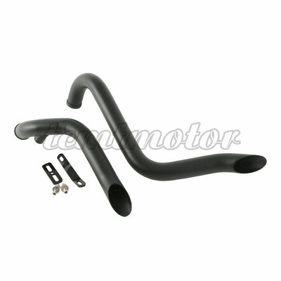 1 3/4" Pipes Exhaust Fit For Harley Dyna Street Fat Bob Low Rider Drag 91-17 - Moto Life Products