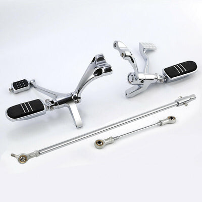 Chrome Forward Control Footpeg Bracket Fit For Harley Sportster 883 1200 14-2021 - Moto Life Products
