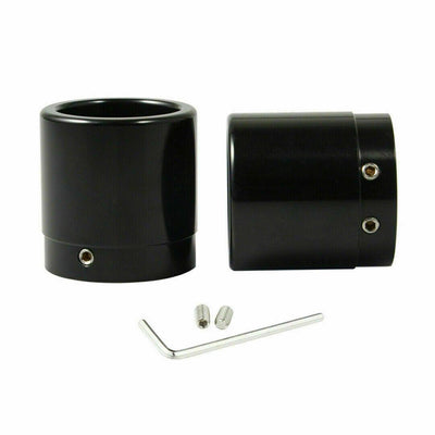 Pair Black Front Axle Nut Cover Cap Fit for Harley Touring Road Glide King 08-up - Moto Life Products