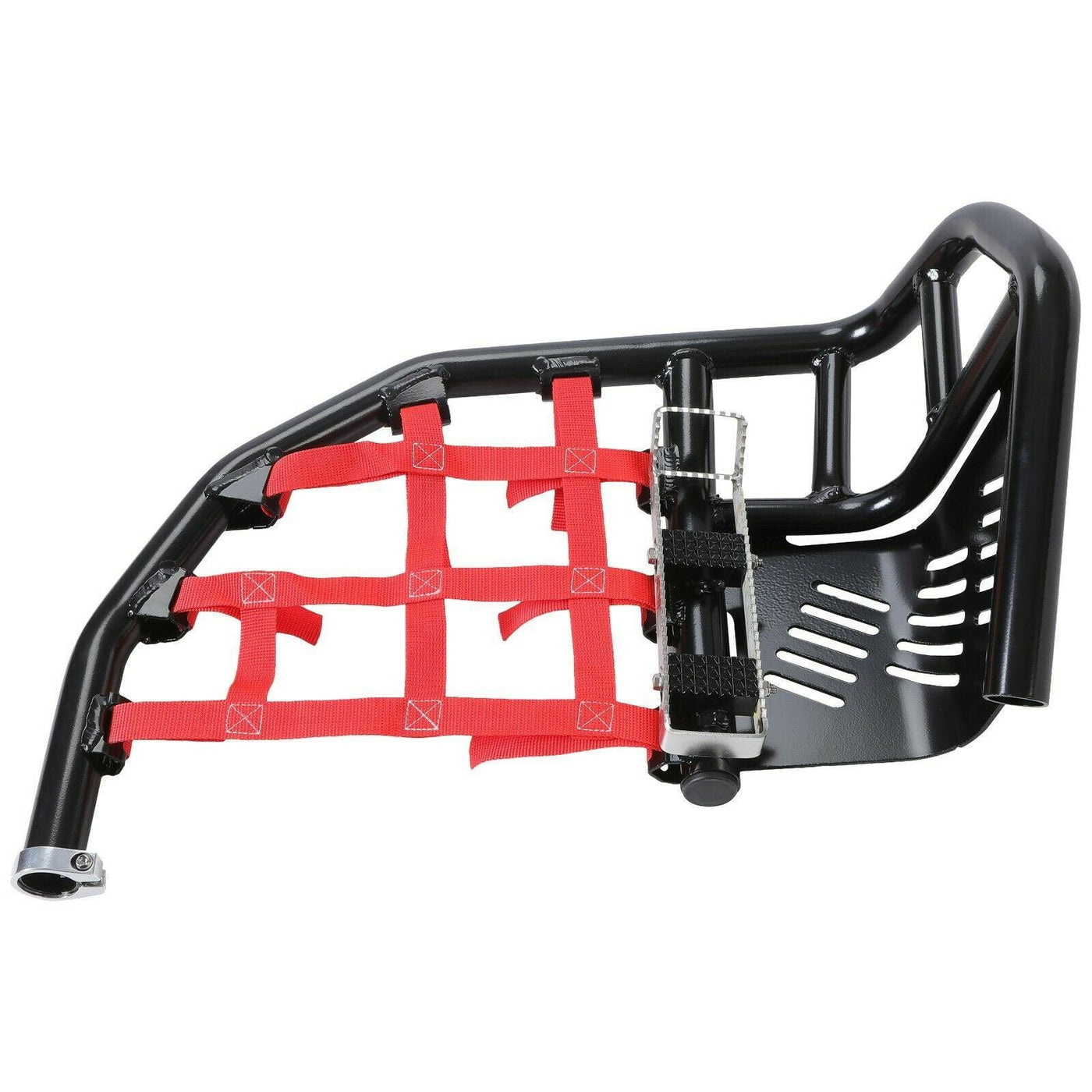 Nerf Bars Heel Gaurd Pair For Honda TRX 450 TRX450R Red Nets Black Nerf - Moto Life Products