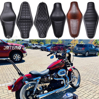Two-Up Seat Passenger Driver Saddle For Harley Sportster XL883 1200 1970-2019 US - Moto Life Products