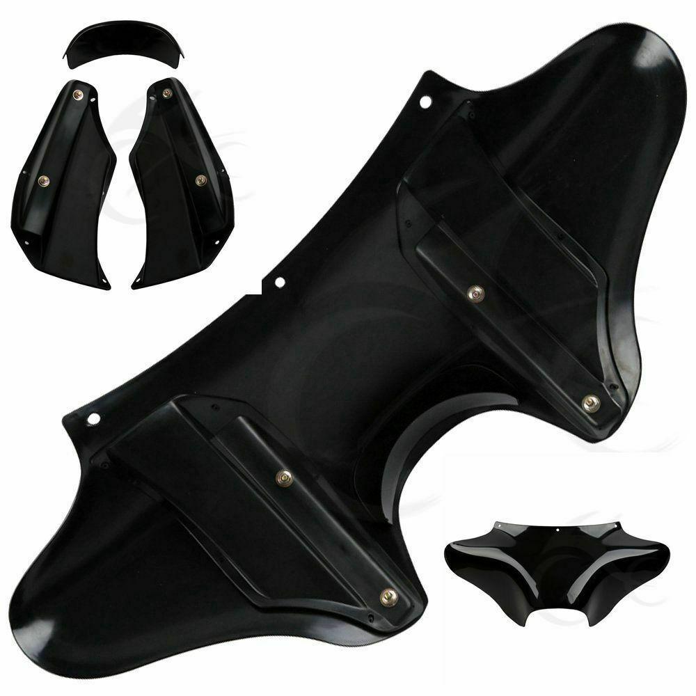 ABS Black Front Outer Batwing Fairing Fit For Harley Road King Street Glide Dyna - Moto Life Products