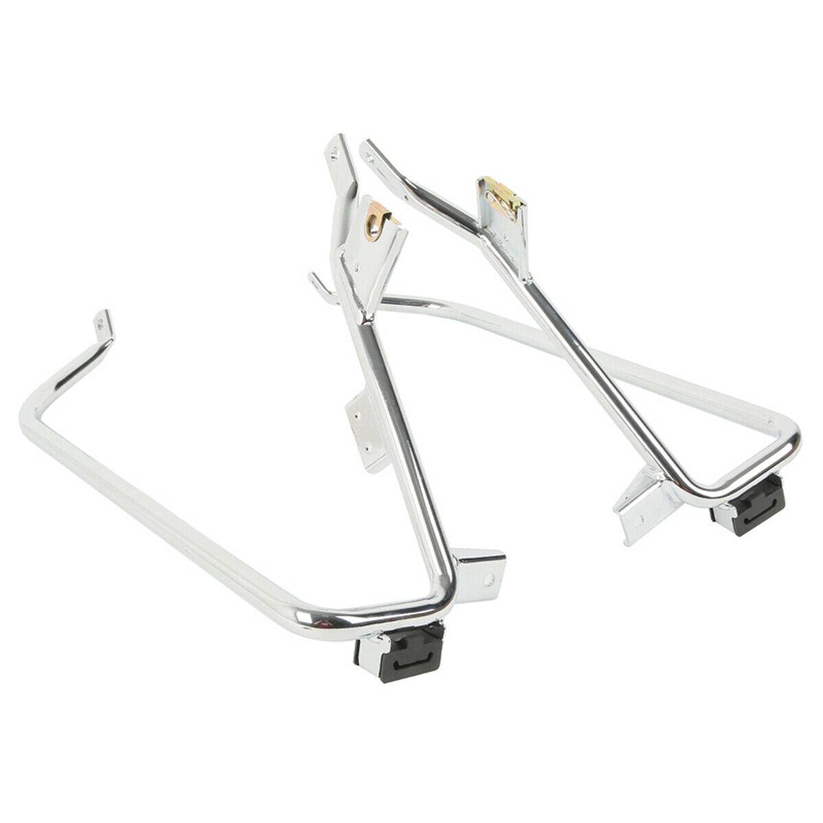 Support Brackets Fit Chrome Saddlebag For Harley Touring Electra Glide 2009-2013 - Moto Life Products