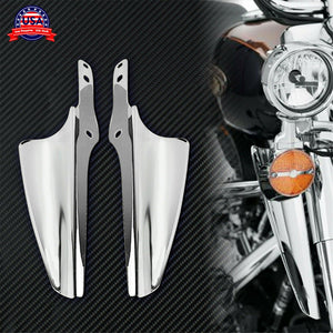 Chrome Front Fork Mount Wind Deflectors Fit For Harley Road King 95-2020 FLHRSE - Moto Life Products