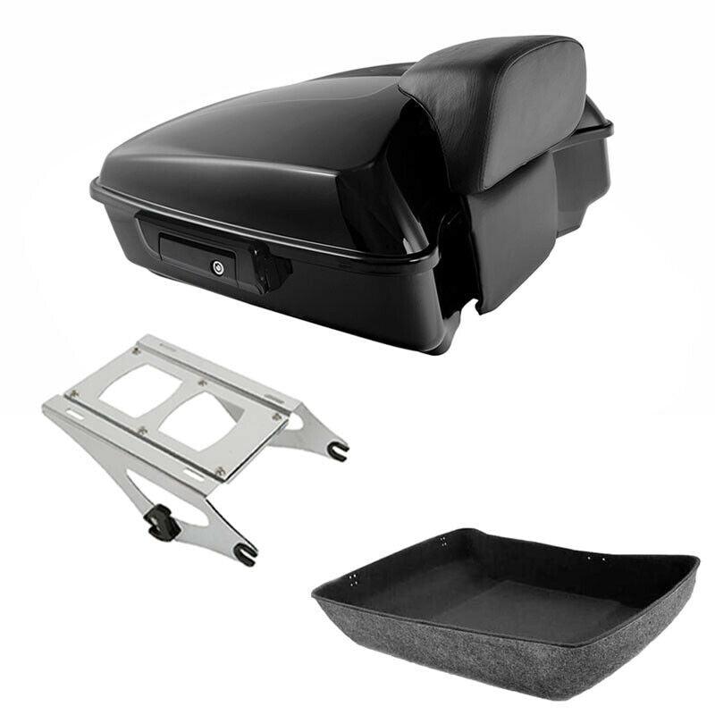 Chopped Trunk Backrest Mount Rack Fit For Harley Street Glide Tour-Pak 2014-2022 - Moto Life Products