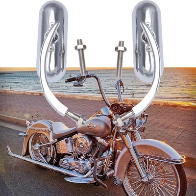 Chrome Motorcycle Mirrors For Harley Touring Softail Dyna Road King Street Glide - Moto Life Products