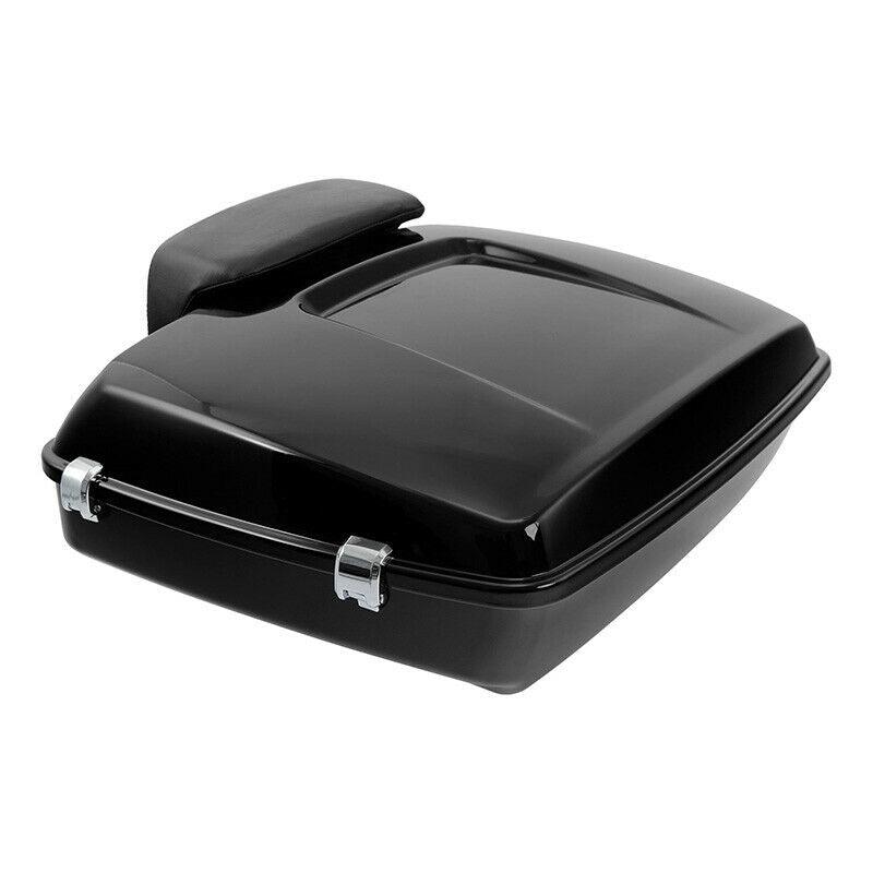 Chopped Pack Trunk Pad Black Rack Docking Plate Fit For Harley Road Glide 14-22 - Moto Life Products