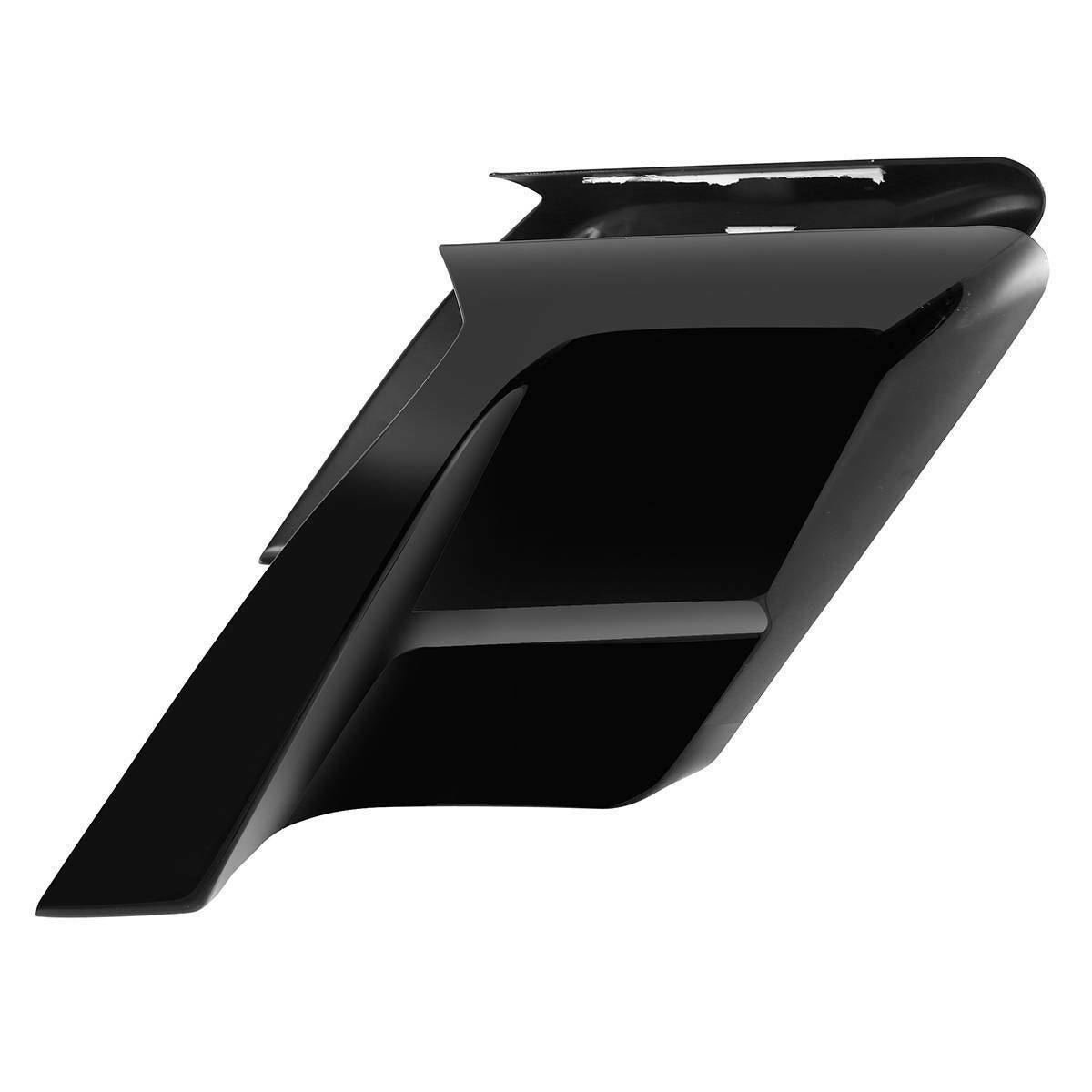 Vivid Black Extended Stretched Side Cover Panel Fit For Harley Touring 2014-2021 - Moto Life Products