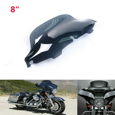 8" Windshield Windscreen for Harley Davidson Touring Street Glide 1996 - 2013 - Moto Life Products