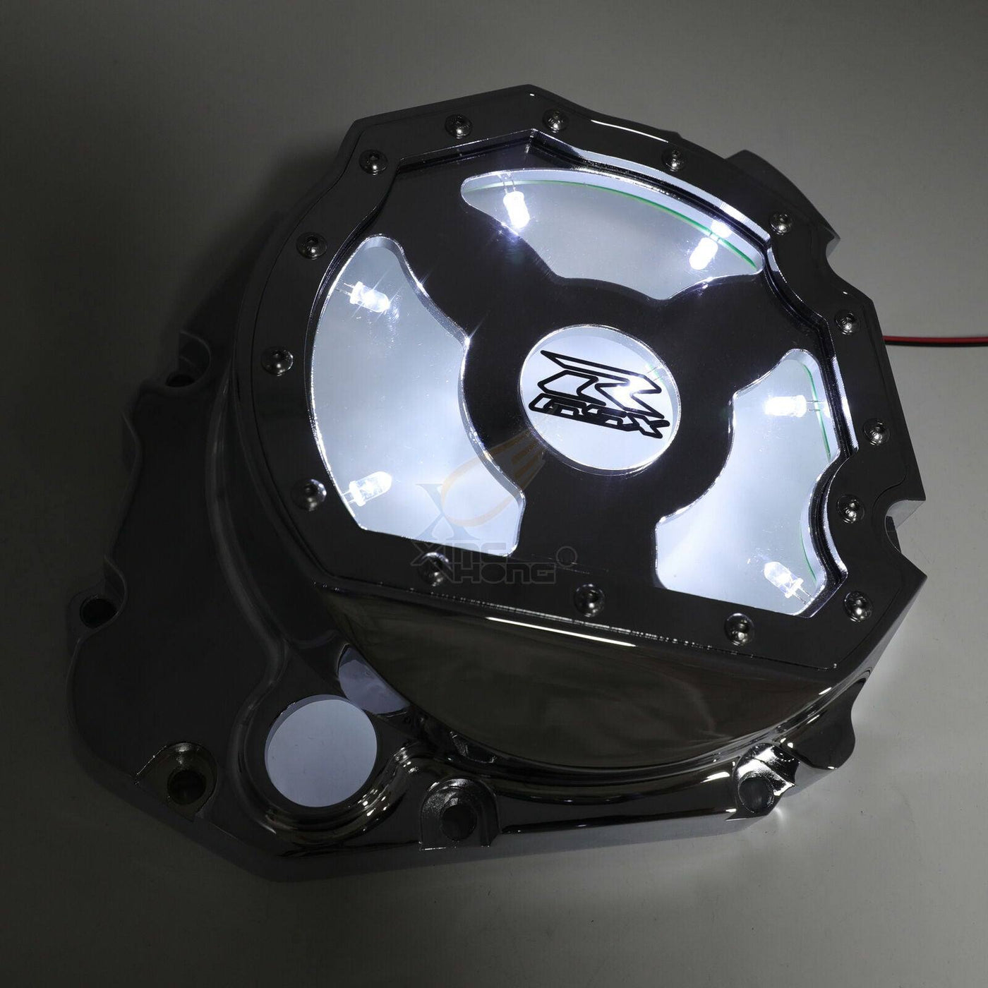 White LED See through Engine Clutch cover for Suzuki GSXR 01-08 GSXS1000 16-20 - Moto Life Products