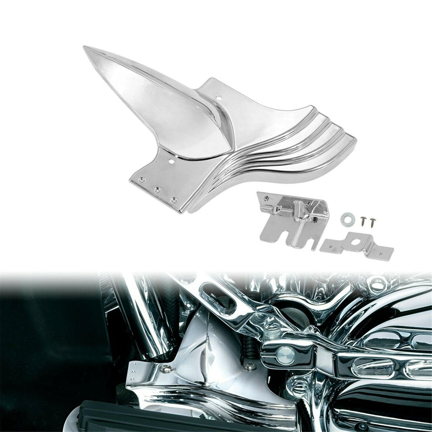 Motorcycle Chrome Lower Front Frame Cover Fit For Harley Touring Glide 1991-2021 - Moto Life Products
