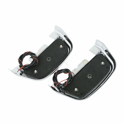LED Passenger Footboard Cover Fit For Harley Touring Road King Dyna Softail - Moto Life Products