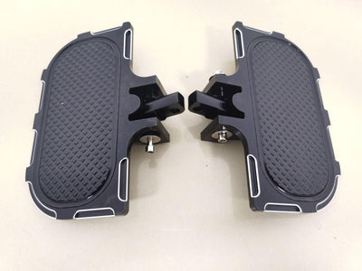 Black Diamond Mini Male Mount Floorboards for Harley Electra Road Street Glide - Moto Life Products