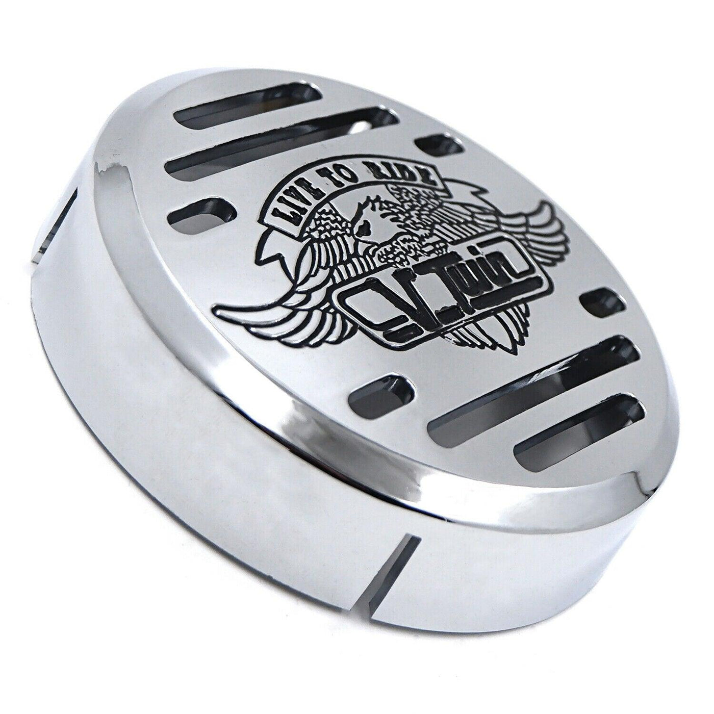 Chrome V-Twin Horn Cover- For Yamaha V-Star 650 Vstar Classic Custom (Fits: Yama - Moto Life Products