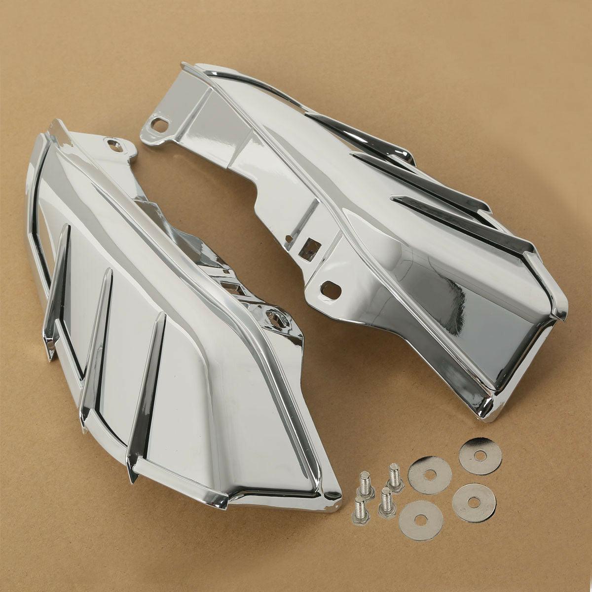 Chrome/Black Mid-Frame Air Deflector Trim Fit For Harley Touring Trike 2009-2016 - Moto Life Products