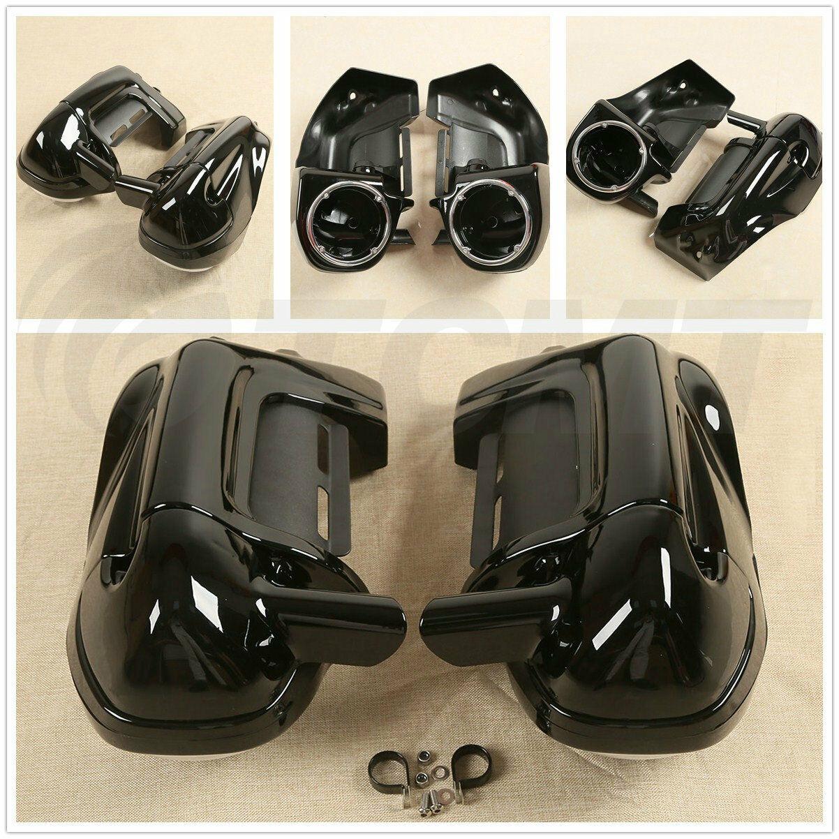 6.5" Speaker Box Pods Lower Vented Leg Fairings Fit For Harley Touring 1983-2013 - Moto Life Products